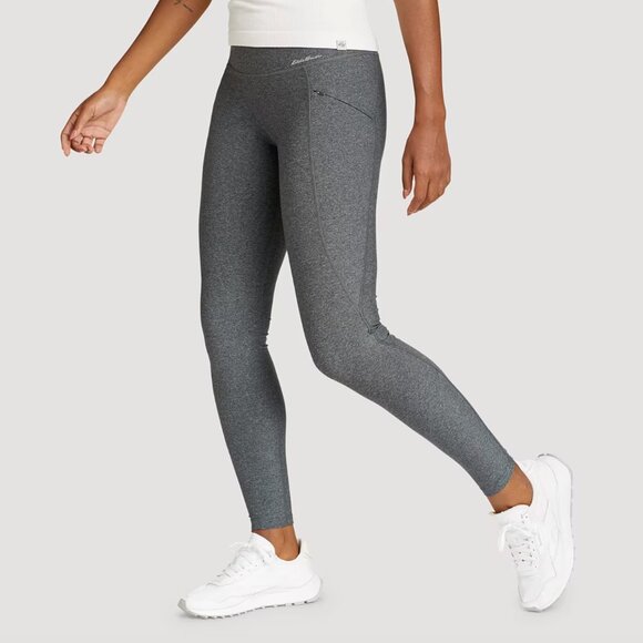 Eddie Bauer NWT WR Trail Tight High-Rise Leggings in Heather Grey, size L - Picture 1 of 11